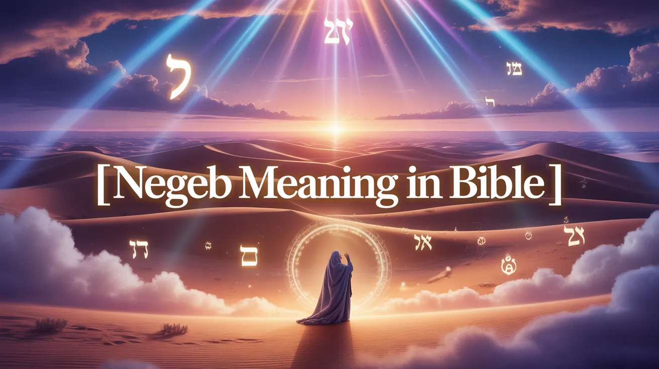 Negeb Meaning in Bible