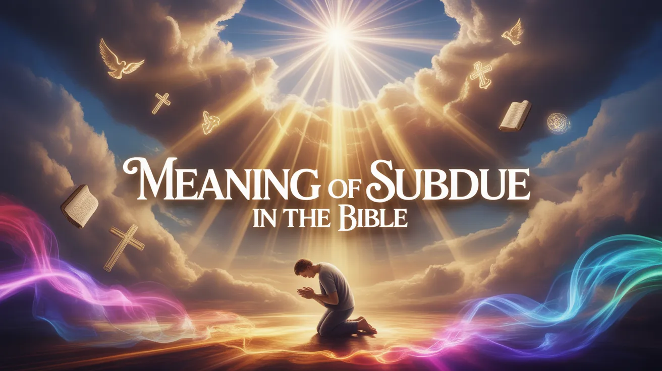 Meaning of Subdue in the Bible
