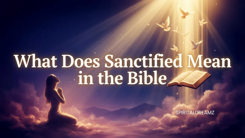 What Does Sanctified Mean in the Bible