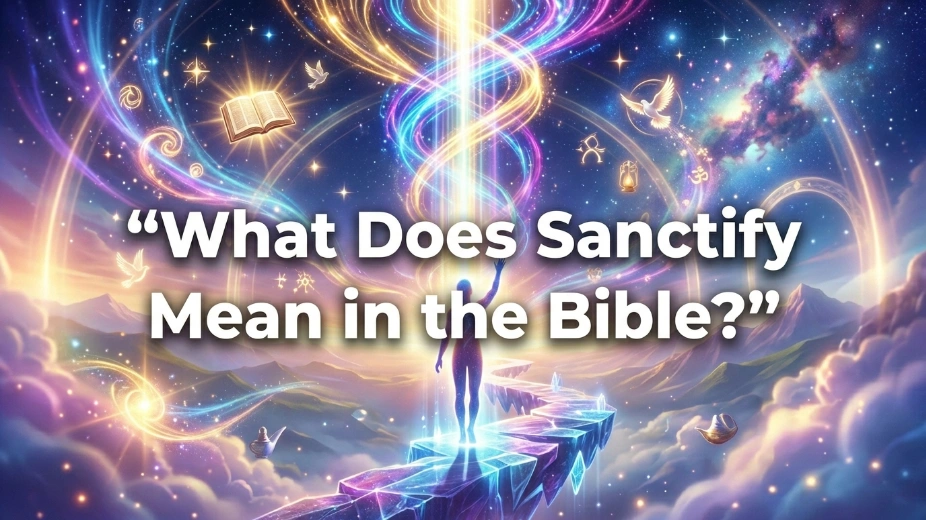 What Does Sanctify Mean in the Bible?